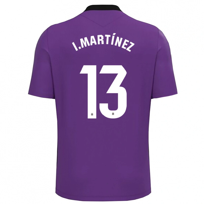 Danxen Femme Iván Martínez #13 Maillot de Gardien Violet Blanc 2025/26 T-shirt