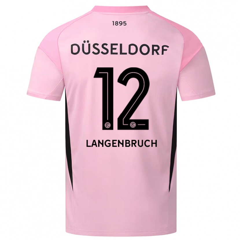 Danxen Femme Linus Langenbruch #12 Maillot de Gardien Rose Noir 2025/26 T-shirt