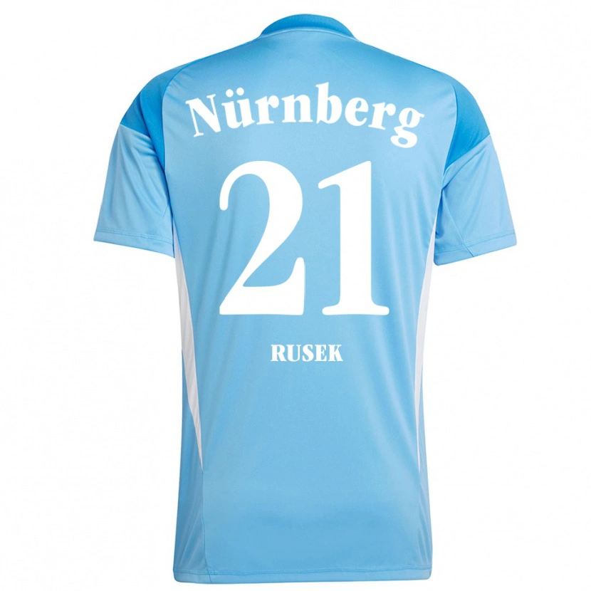 Danxen Femme Larissa Rusek #21 Maillot de Gardien Bleu Ciel Blanc 2025/26 T-shirt