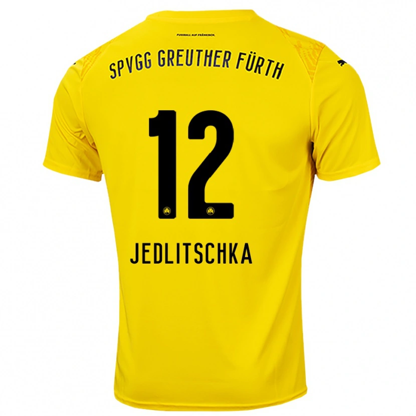 Danxen Femme Moritz Jedlitschka #12 Maillot de Gardien Jaune Noir 2025/26 T-shirt