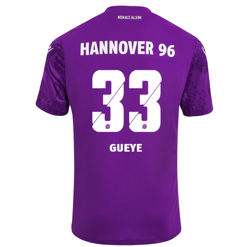 Danxen Femme Abdoulaye Gueye #33 Maillot de Gardien Violet Blanc 2025/26 T-shirt