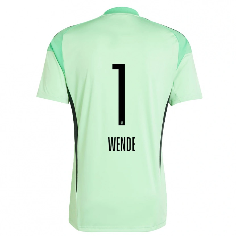 Danxen Femme Johanna Wende #1 Maillot de Gardien Vert Clair Noir 2025/26 T-shirt