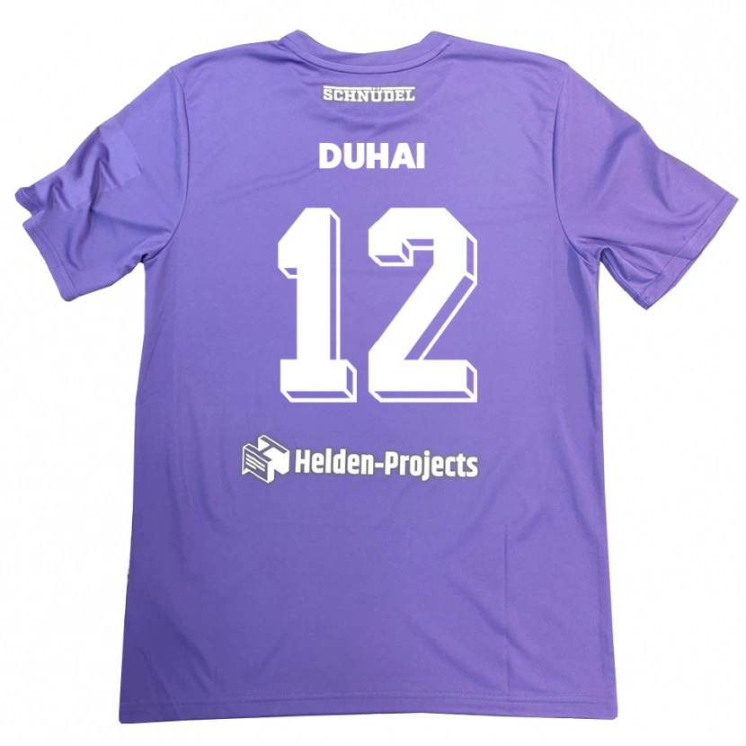 Danxen Femme Konstantin Duhai #12 Maillot de Gardien Violet Blanc 2025/26 T-shirt