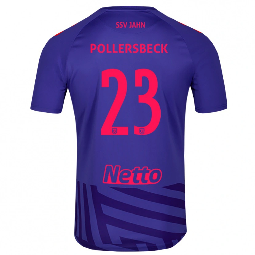 Danxen Femme Julian Pollersbeck #23 Maillot de Gardien Bleu Royal Rouge 2025/26 T-shirt
