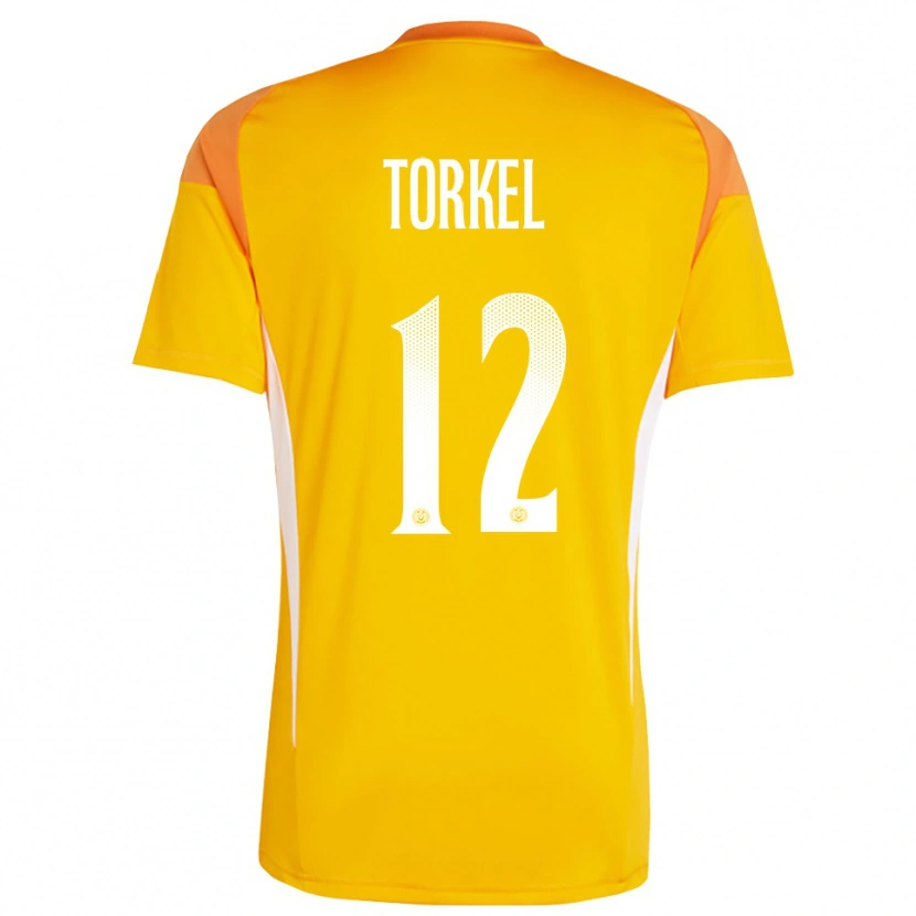 Danxen Femme Henri Torkel #12 Maillot de Gardien Orange Blanc 2025/26 T-shirt