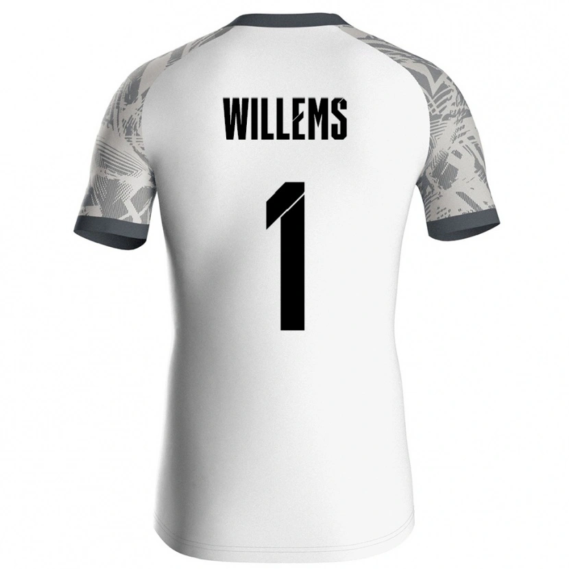 Danxen Femme Leon Willems #1 Maillot de Gardien Gris Blanc 2025/26 T-shirt