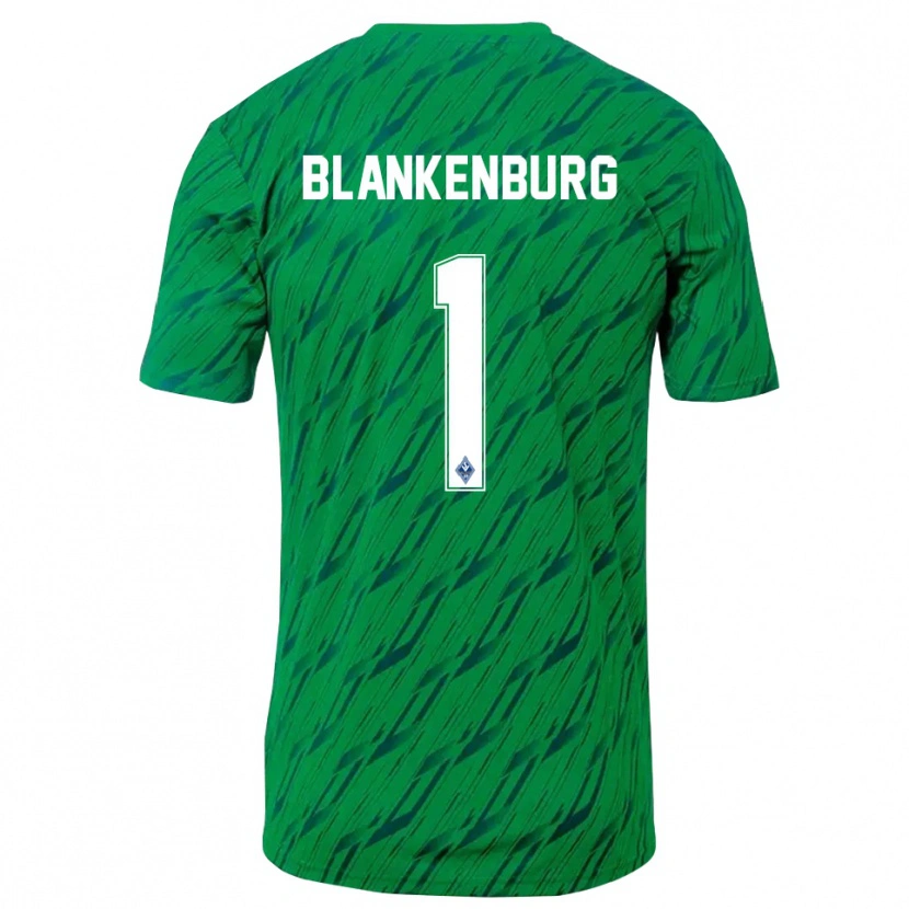 Danxen Femme Luca Blankenburg #1 Maillot de Gardien Vert Blanc 2025/26 T-shirt