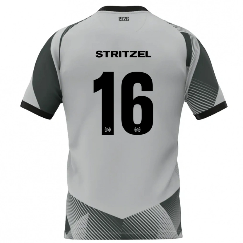Danxen Femme Florian Stritzel #16 Maillot de Gardien Gris Clair Blanc 2025/26 T-shirt
