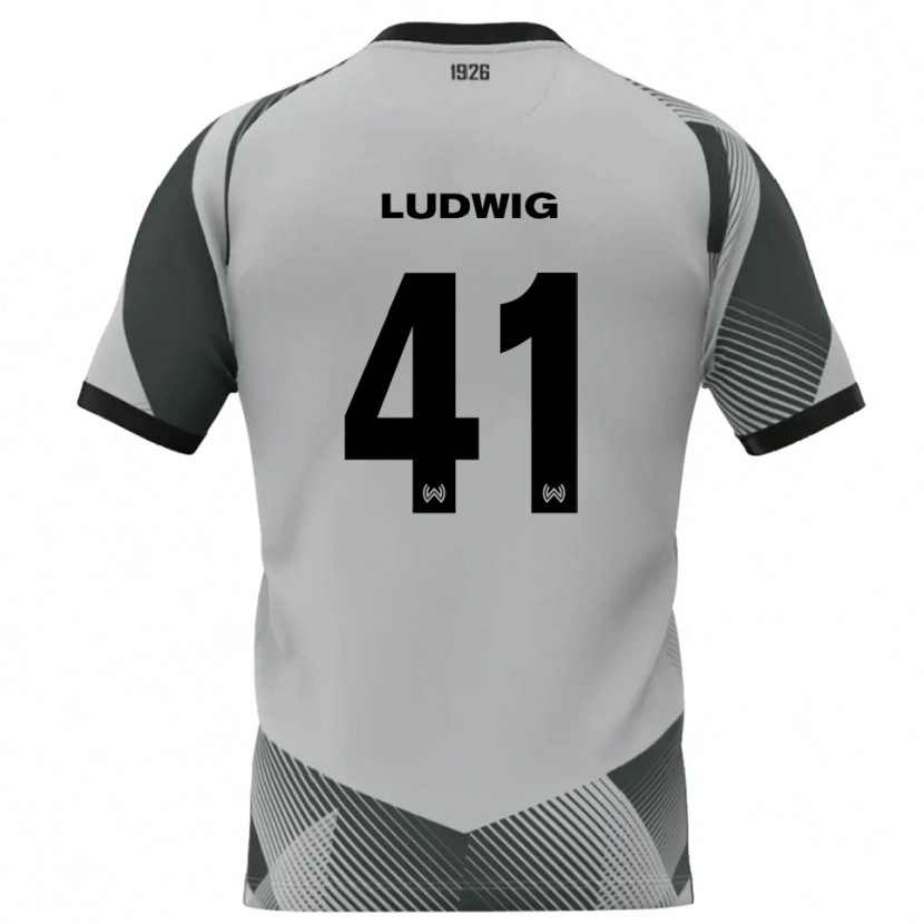 Danxen Femme Finn Ludwig #41 Maillot de Gardien Gris Clair Blanc 2025/26 T-shirt