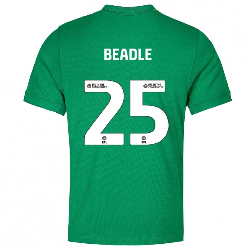 Danxen Femme James Beadle #25 Maillot de Gardien Blanc Vert 2025/26 T-shirt