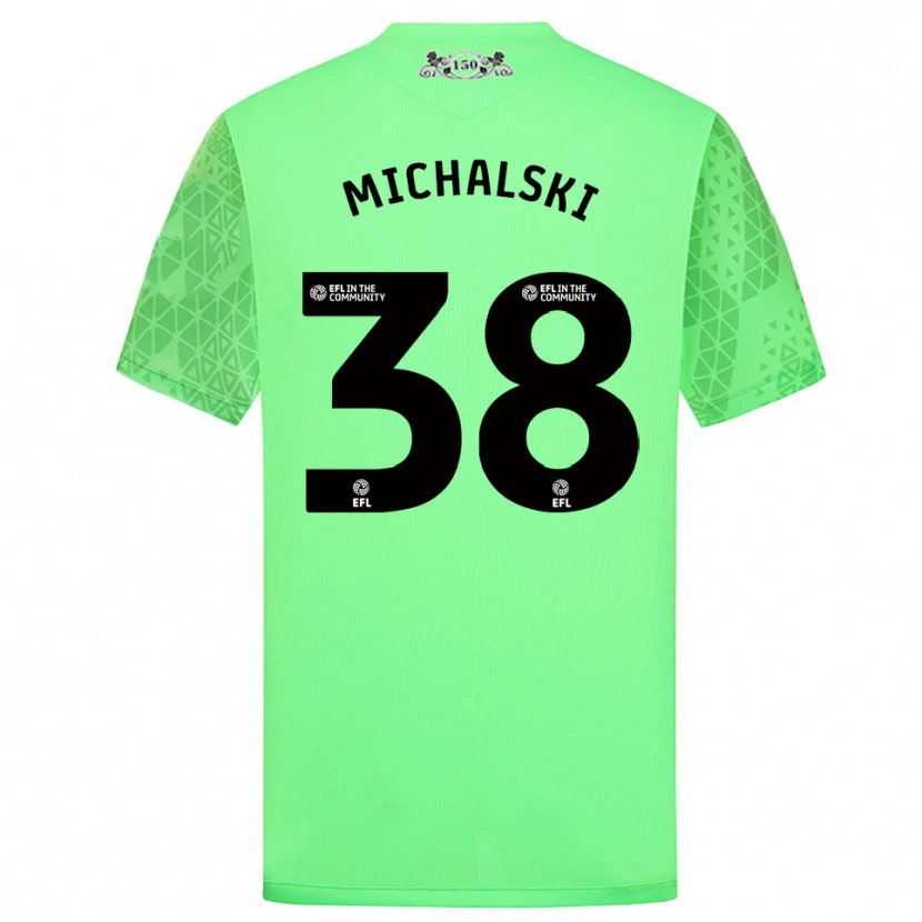 Danxen Femme Nicholas Michalski #38 Maillot de Gardien Vert Fluorescent 2025/26 T-shirt