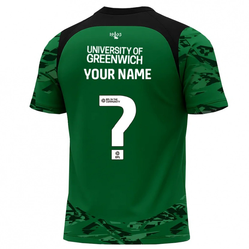 Danxen Femme Charlton Athletic Maillot de Gardien Noir Vert 2025/26 T-shirt