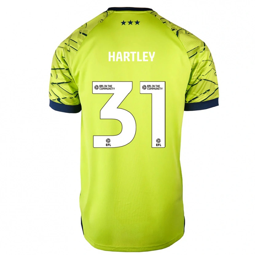 Danxen Femme Laura Hartley #31 Maillot de Gardien Jaune Vert 2025/26 T-shirt
