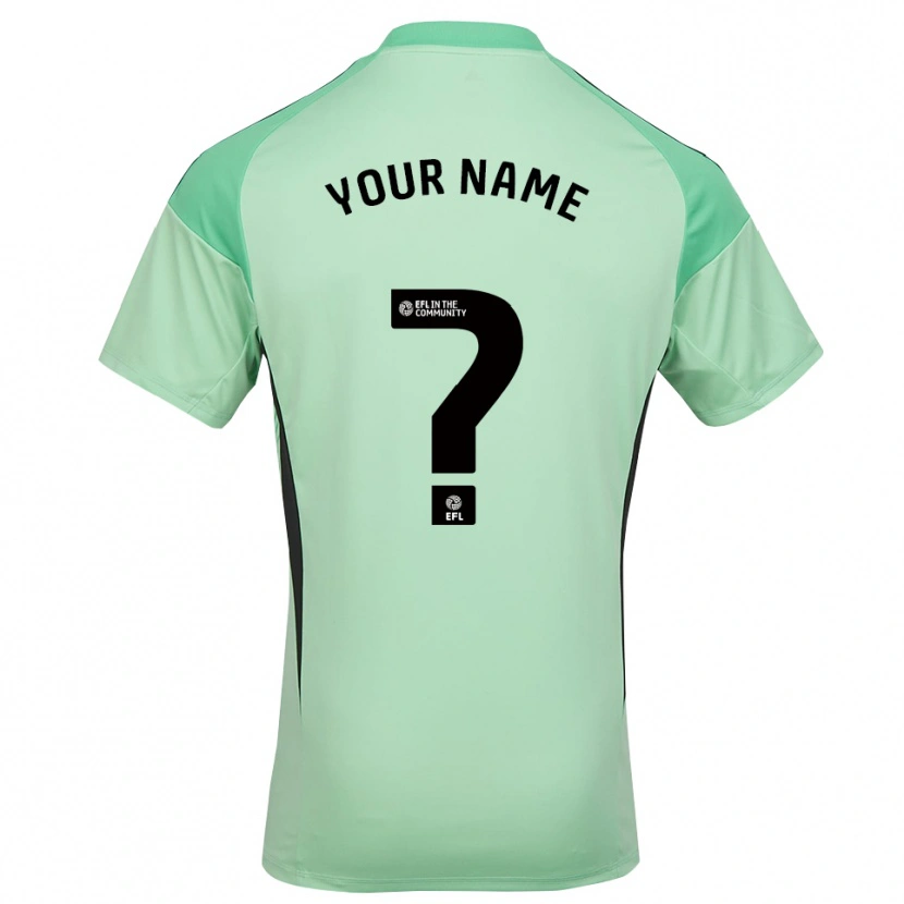 Danxen Femme Leicester City Maillot de Gardien Noir Vert Clair 2025/26 T-shirt