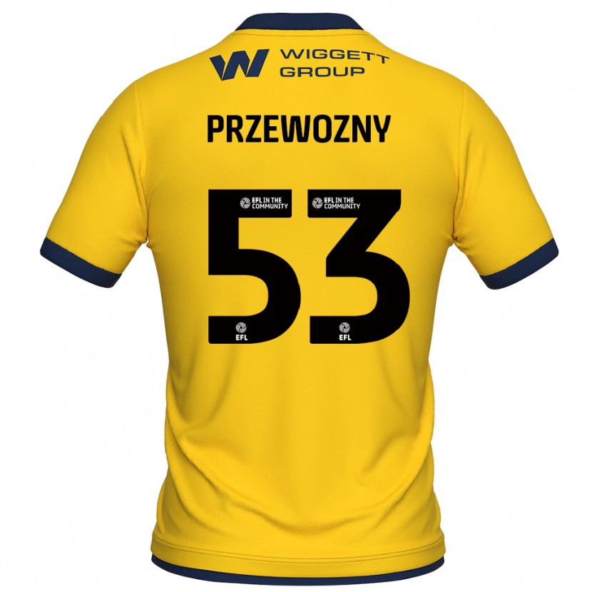 Danxen Femme Jakub Przewozny #53 Maillot de Gardien Noir Jaune 2025/26 T-shirt