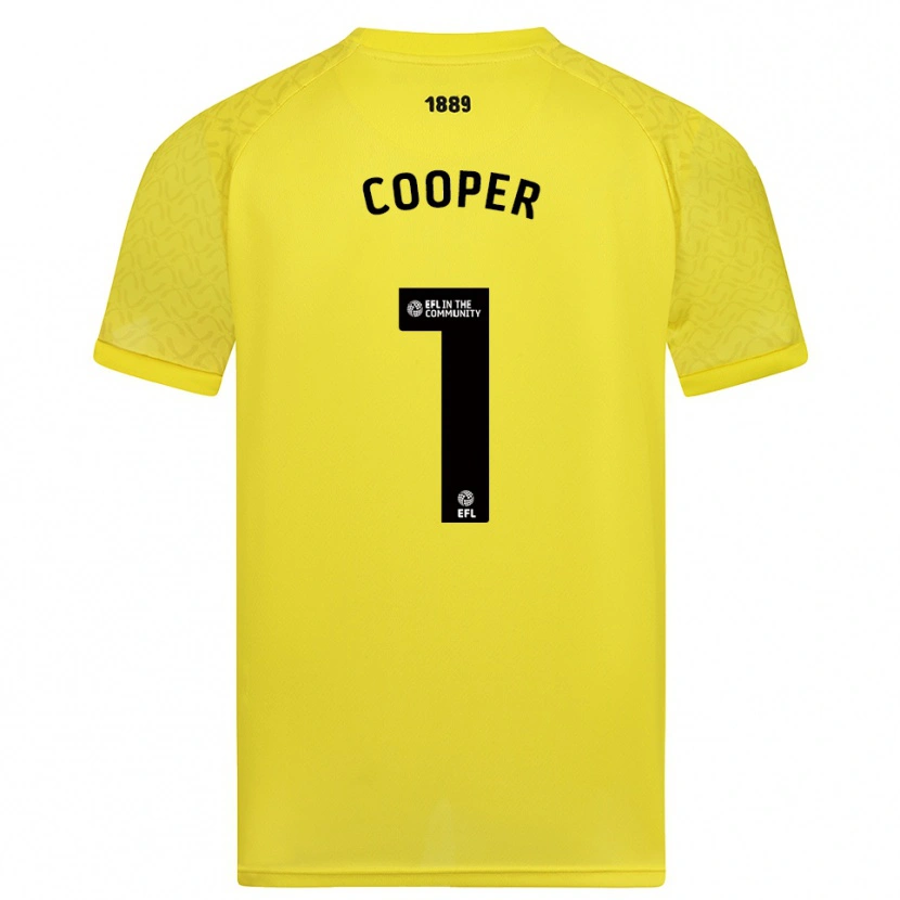 Danxen Femme Michael Cooper #1 Maillot de Gardien Noir Jaune 2025/26 T-shirt