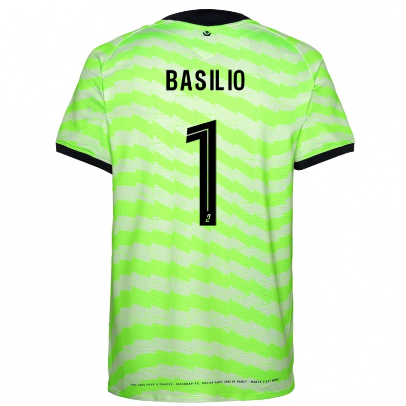 Danxen Femme Enzo Basilio #1 Maillot de Gardien Vert Néon 2025/26 T-shirt