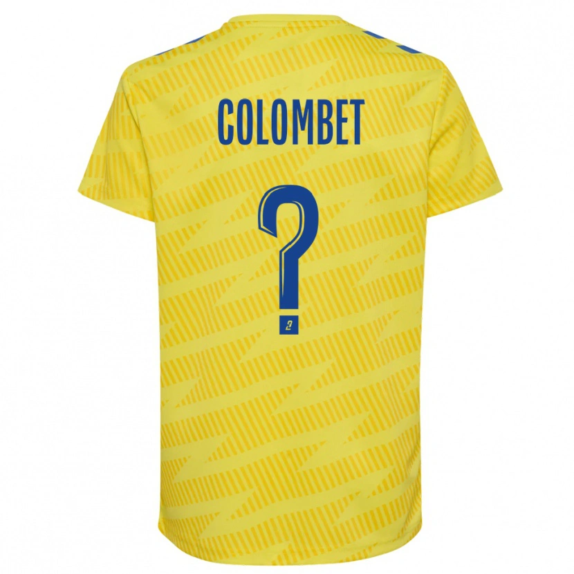 Danxen Femme Alexis Colombet #0 Maillot de Gardien Bleu Jaune 2025/26 T-shirt