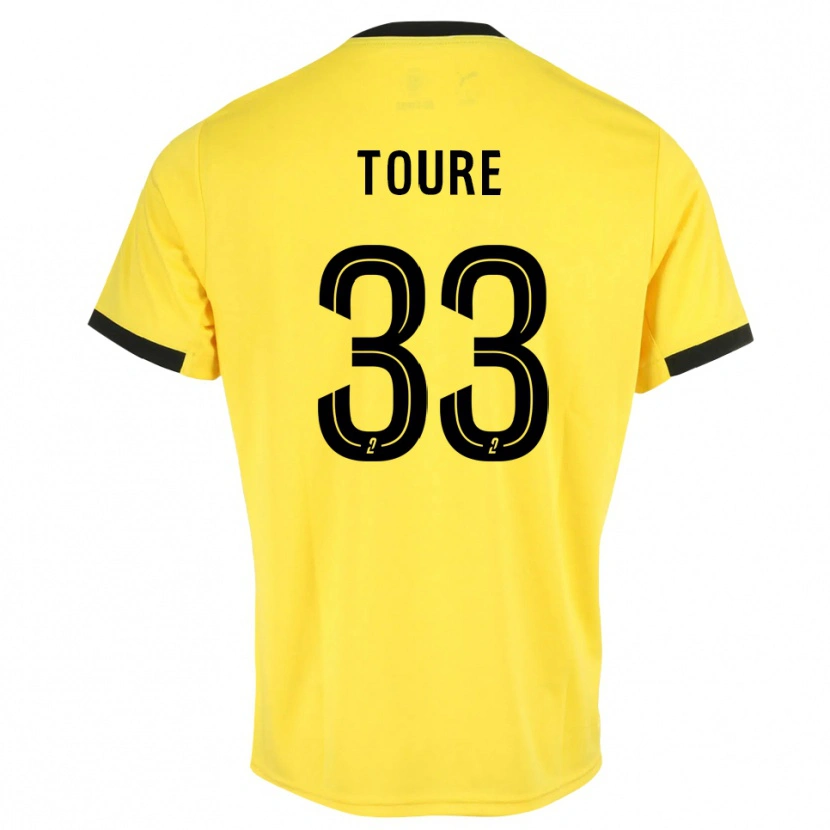 Danxen Femme Almami Touré #33 Maillot de Gardien Noir Jaune 2025/26 T-shirt