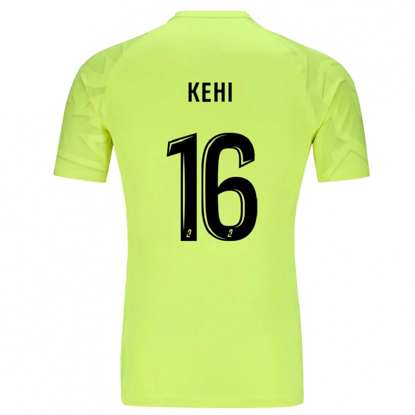 Danxen Femme Marc-Olivier Kehi #16 Maillot de Gardien Vert Néon 2025/26 T-shirt