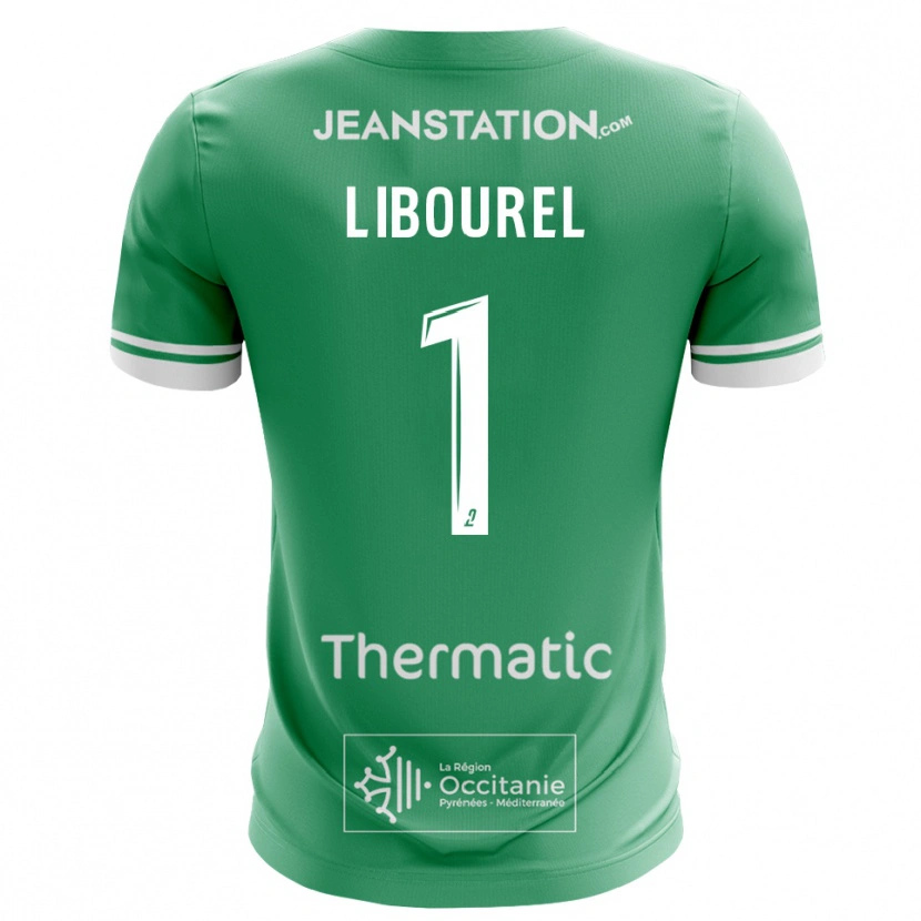 Danxen Femme Laurie Libourel #1 Maillot de Gardien Blanc Vert 2025/26 T-shirt