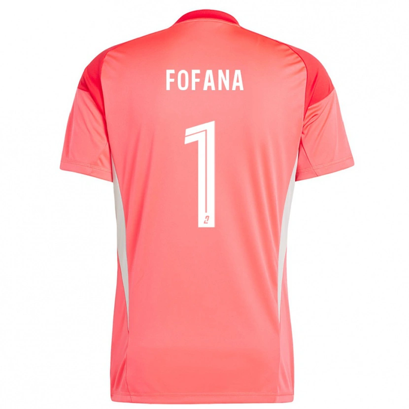 Danxen Femme Cheik Fofana #1 Maillot de Gardien Blanc Rouge Orange 2025/26 T-shirt