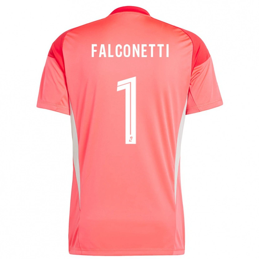 Danxen Femme Thomas Falconetti #1 Maillot de Gardien Blanc Rouge Orange 2025/26 T-shirt
