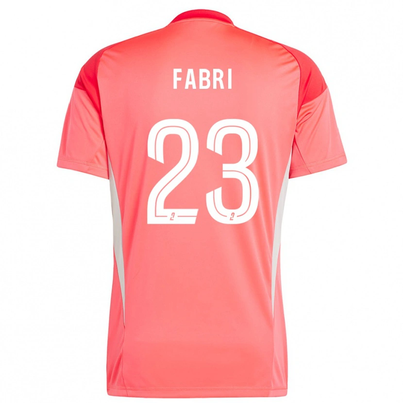 Danxen Femme Julien Fabri #23 Maillot de Gardien Blanc Rouge Orange 2025/26 T-shirt