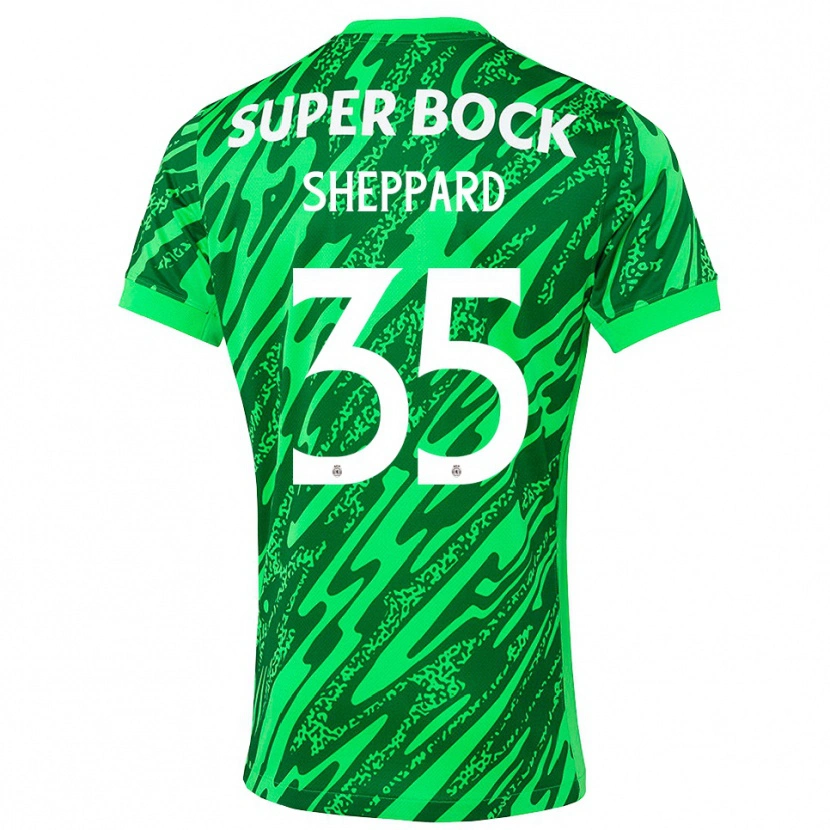 Danxen Femme Catriona Sheppard #35 Maillot de Gardien Vert Blanc 2025/26 T-shirt