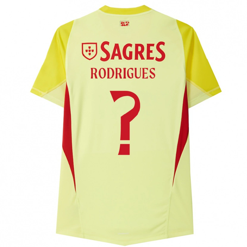 Danxen Femme Miguel Rodrigues #0 Maillot de Gardien Jaune Rouge 2025/26 T-shirt