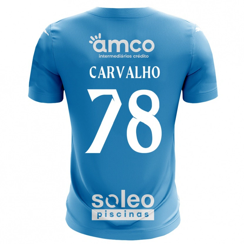 Danxen Femme João Carvalho #78 Maillot de Gardien Bleu Blanc 2025/26 T-shirt