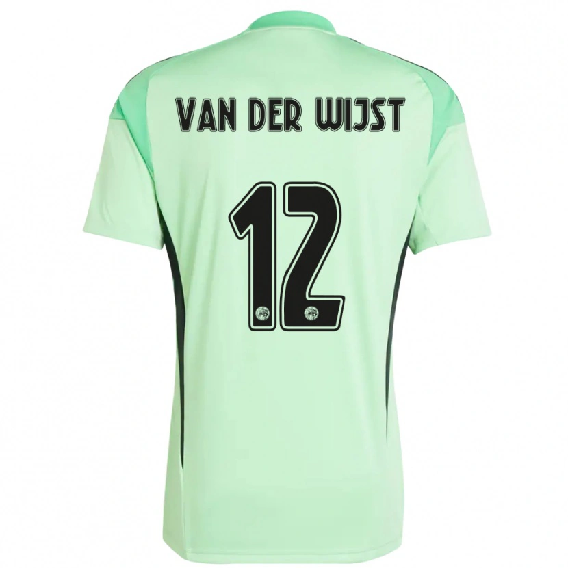 Danxen Femme Giovanni van der Wijst #12 Maillot de Gardien Vert Clair Noir 2025/26 T-shirt
