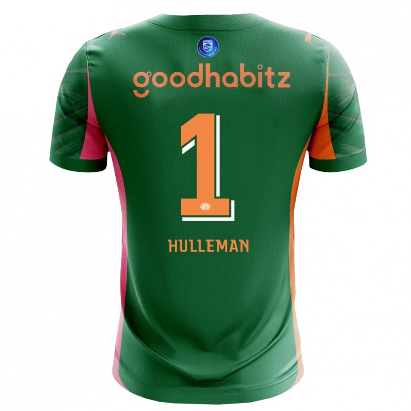Danxen Femme Daan Hulleman #1 Maillot de Gardien Vert Orange 2025/26 T-shirt