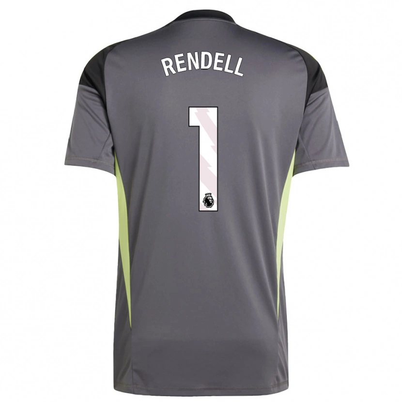 Danxen Femme Kayla Rendell #1 Maillot de Gardien Gris Foncé Blanc 2025/26 T-shirt