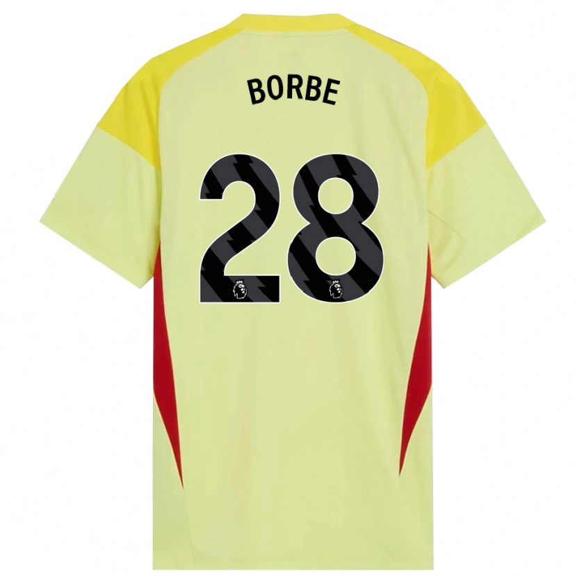 Danxen Femme Anneke Borbe #28 Maillot de Gardien Jaune Rouge Noir 2025/26 T-shirt