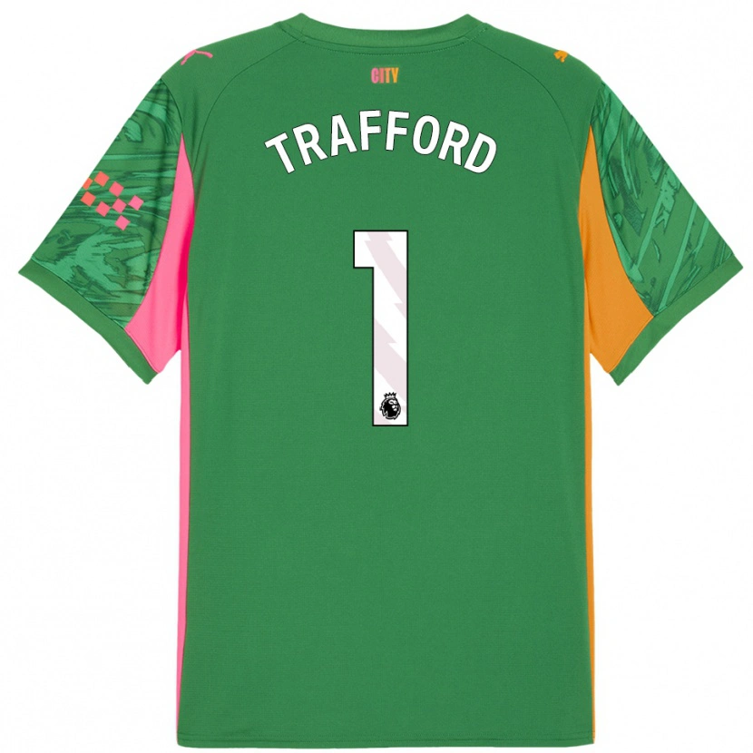 Danxen Femme James Trafford #1 Maillot de Gardien Vert Orange 2025/26 T-shirt