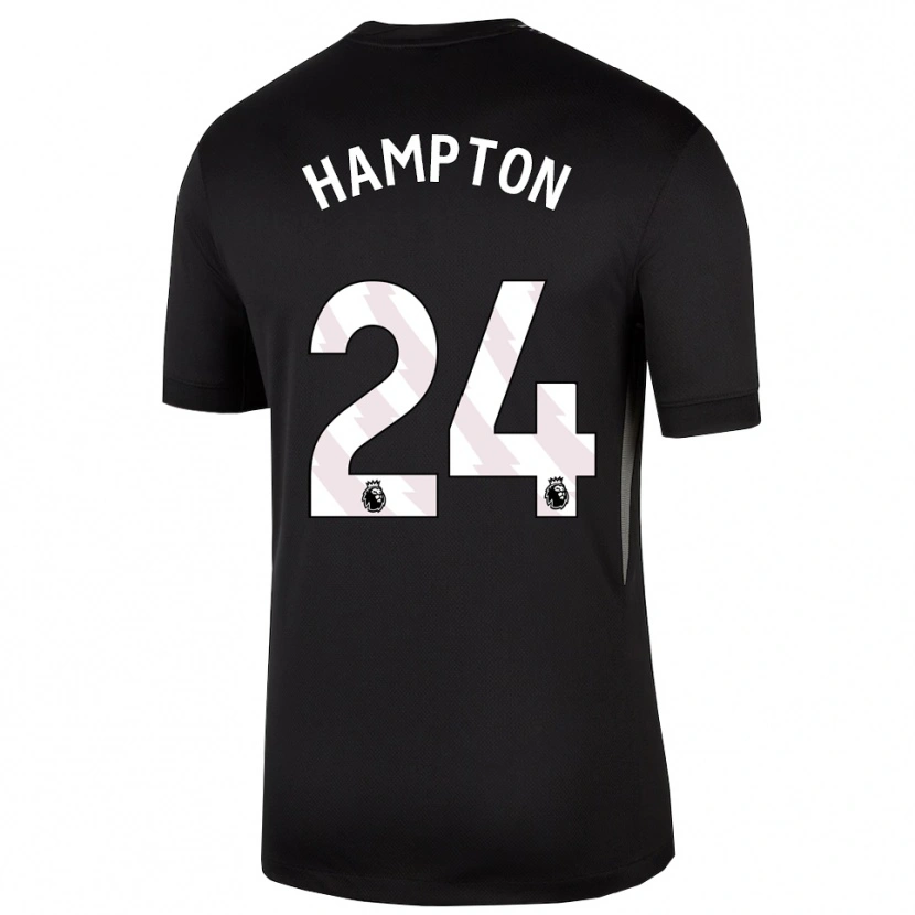 Danxen Femme Hannah Hampton #24 Maillot de Gardien Noir Blanc 2025/26 T-shirt