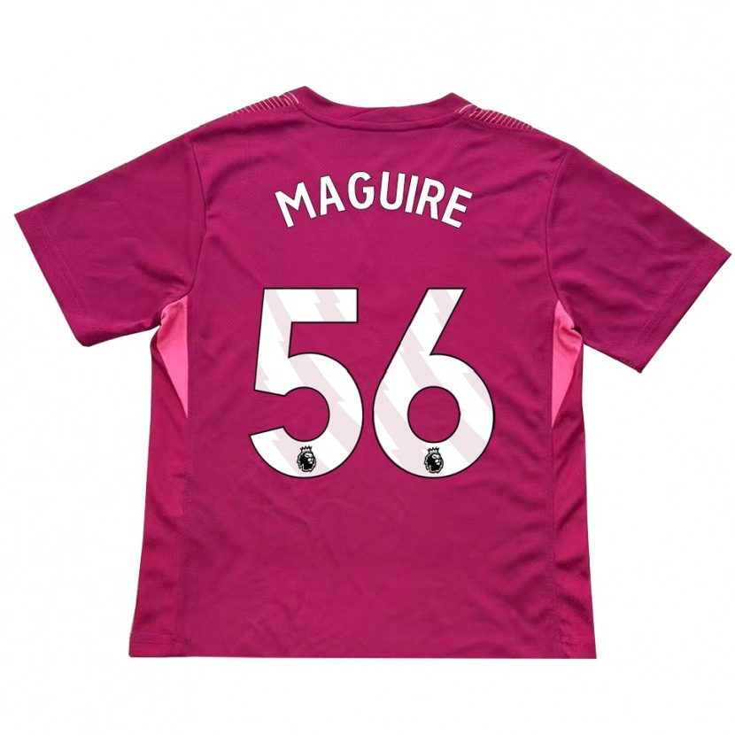 Danxen Femme Aaron Maguire #56 Maillot de Gardien Rose Blanc 2025/26 T-shirt