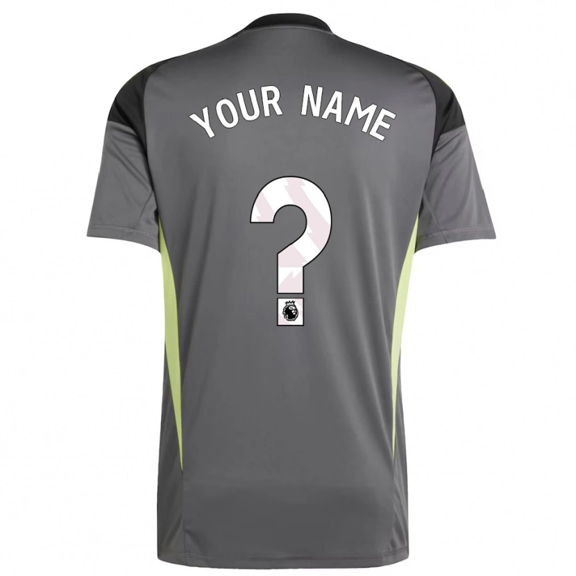 Danxen Femme Aston Villa FC Maillot de Gardien Gris Foncé Noir 2025/26 T-shirt