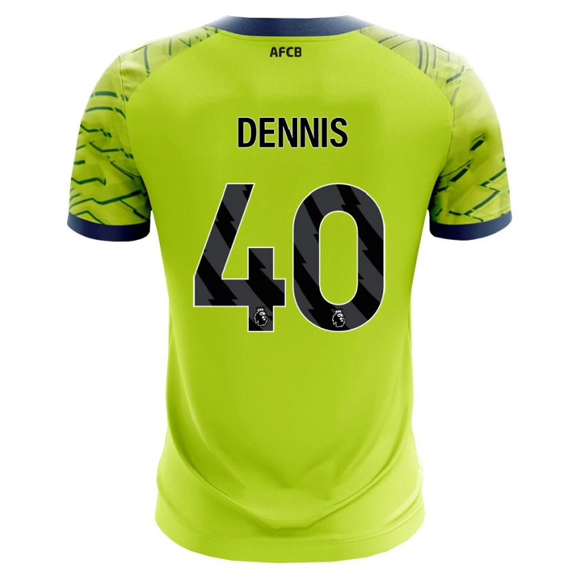 Danxen Femme Will Dennis #40 Maillot de Gardien Vert Jaune 2025/26 T-shirt