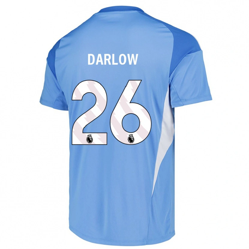 Danxen Femme Karl Darlow #26 Maillot de Gardien Bleu Ciel Blanc 2025/26 T-shirt