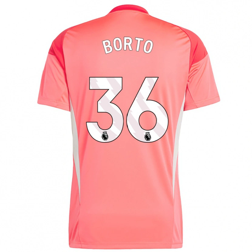 Danxen Femme Alex Borto #36 Maillot de Gardien Blanc Rouge 2025/26 T-shirt