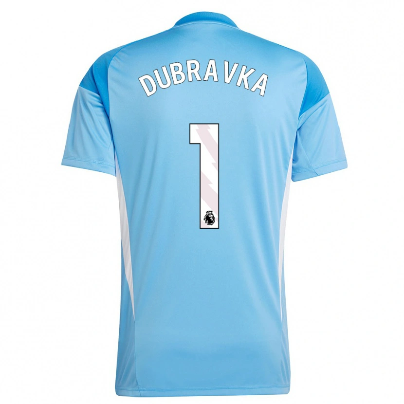 Danxen Femme Martin Dúbravka #1 Maillot de Gardien Bleu Blanc 2025/26 T-shirt