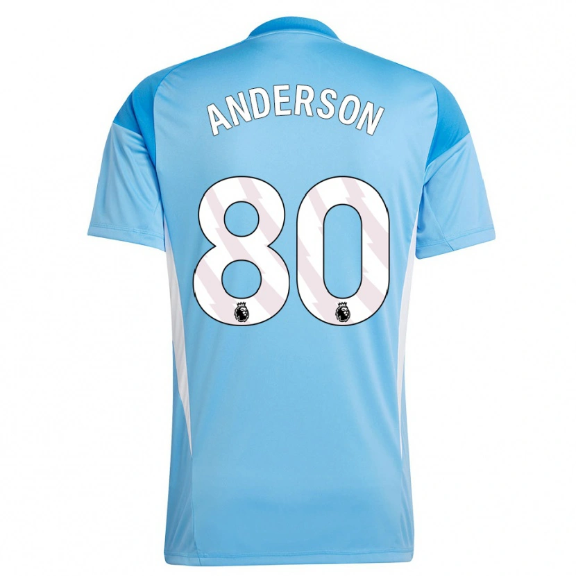 Danxen Femme Will Anderson #80 Maillot de Gardien Bleu Blanc 2025/26 T-shirt