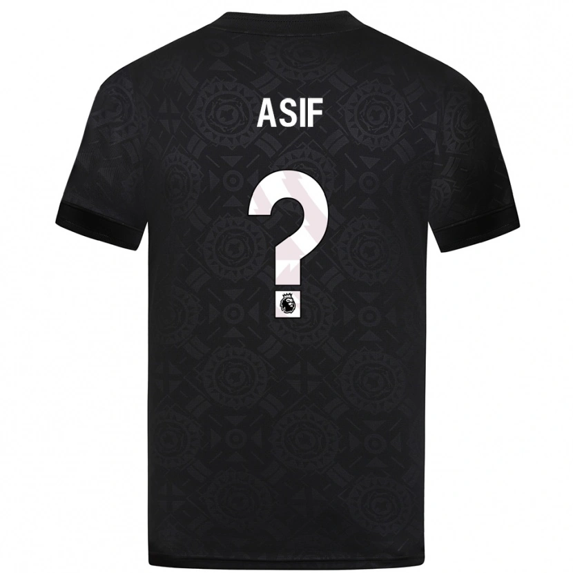 Danxen Femme Dawood Asif #0 Maillot de Gardien Noir Blanc 2025/26 T-shirt