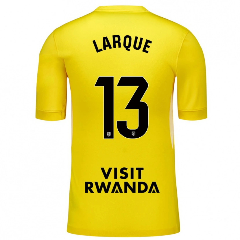 Danxen Femme Patricia Larqué #13 Maillot de Gardien Jaune Noir 2025/26 T-shirt