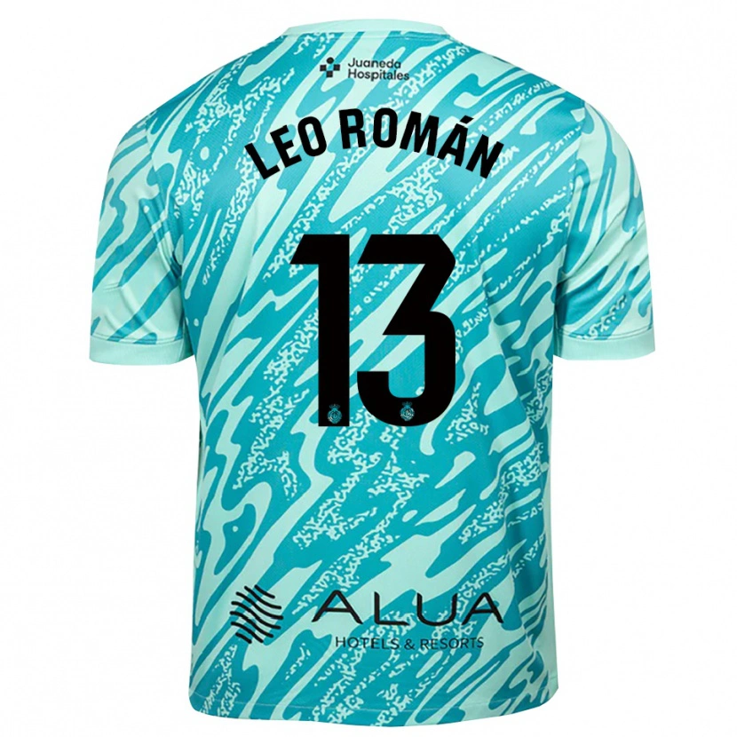 Danxen Femme Leo Román #13 Maillot de Gardien Cyan Noir 2025/26 T-shirt