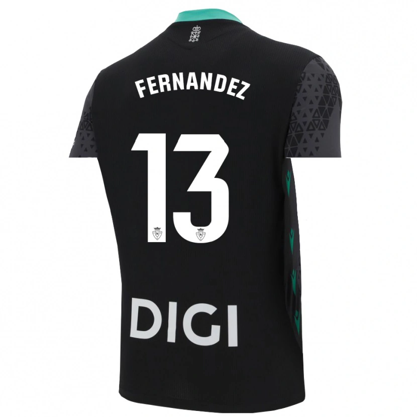Danxen Femme Aitor Fernández #13 Maillot de Gardien Gris Foncé Noir 2025/26 T-shirt