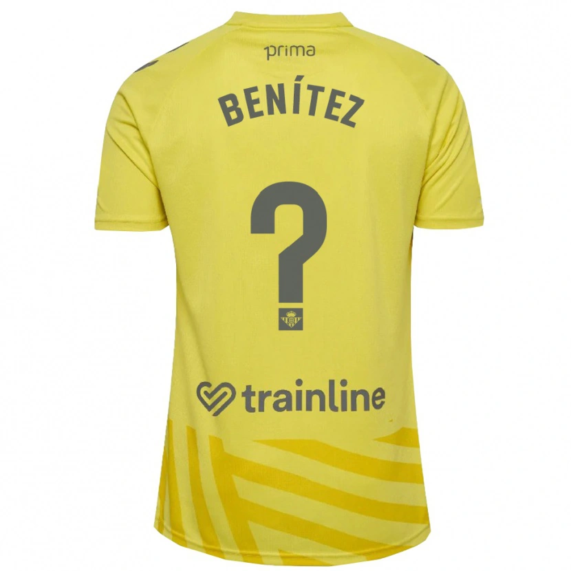 Danxen Femme David Benítez #0 Maillot de Gardien Jaune Gris 2025/26 T-shirt