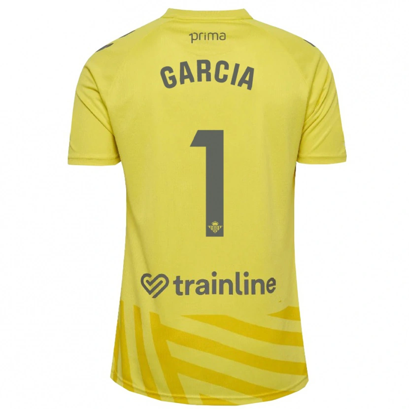 Danxen Femme Germán García #1 Maillot de Gardien Jaune Gris 2025/26 T-shirt
